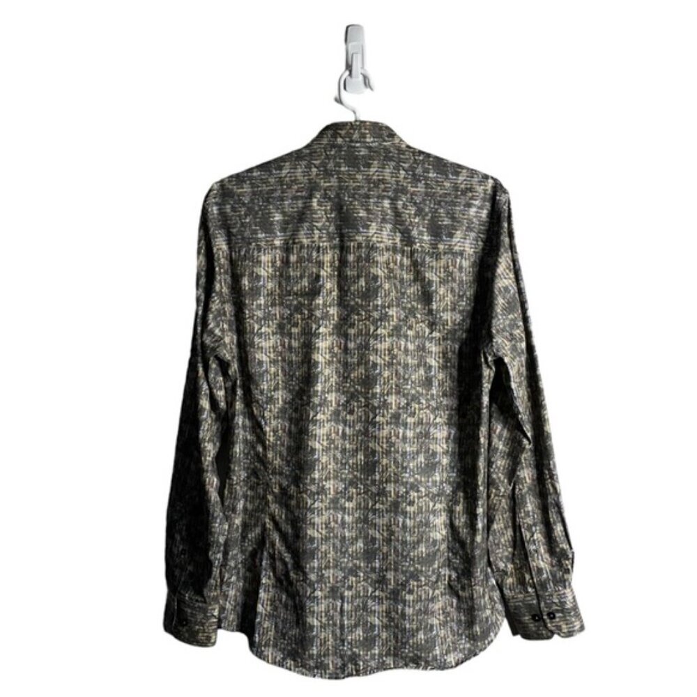 Franco Negretti Men's Floral Patterned Button Down Shirt - Picture 9 of 9